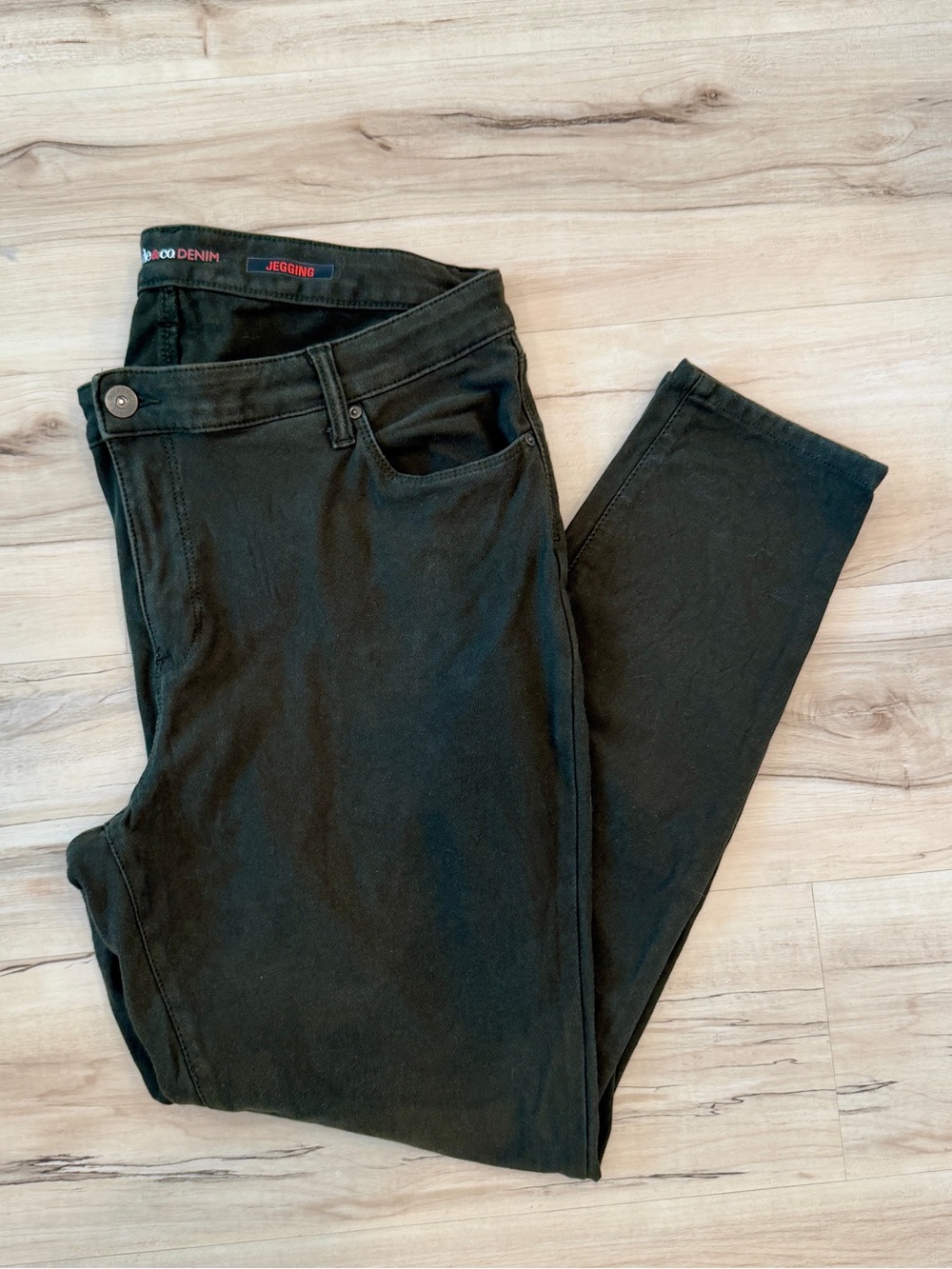 Style & Co Khaki Green Jeggings 18W
